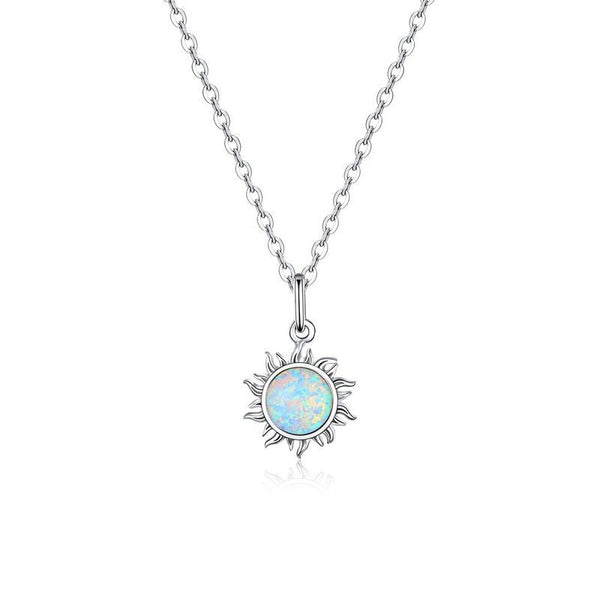 Colar Sol de Opala Azul